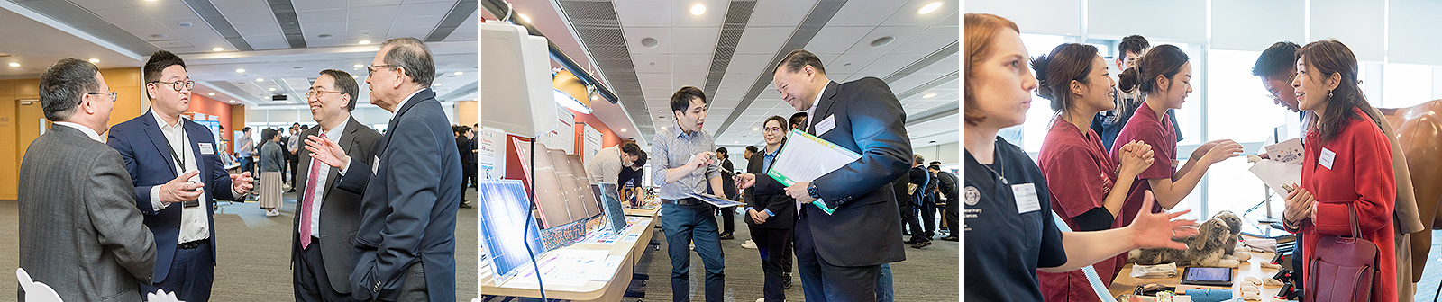 The UGC members appreciate a wide array of innovative teaching and learning aids, research deliverables and products from start-ups supported by HK Tech 300.