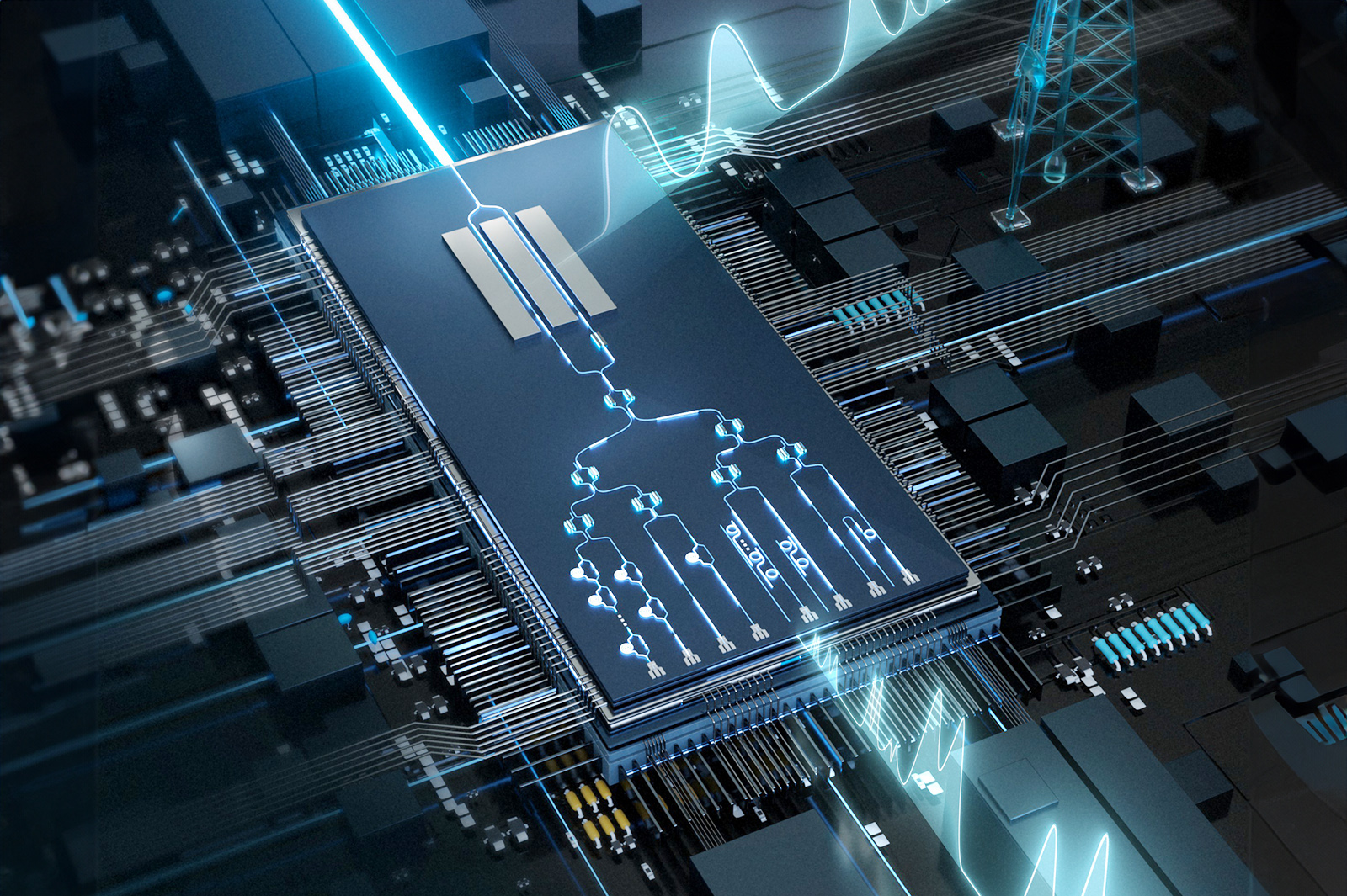 The team has developed a world-leading MWP chip that is capable of performing ultrafast analog electronic signal processing and computation using optics.