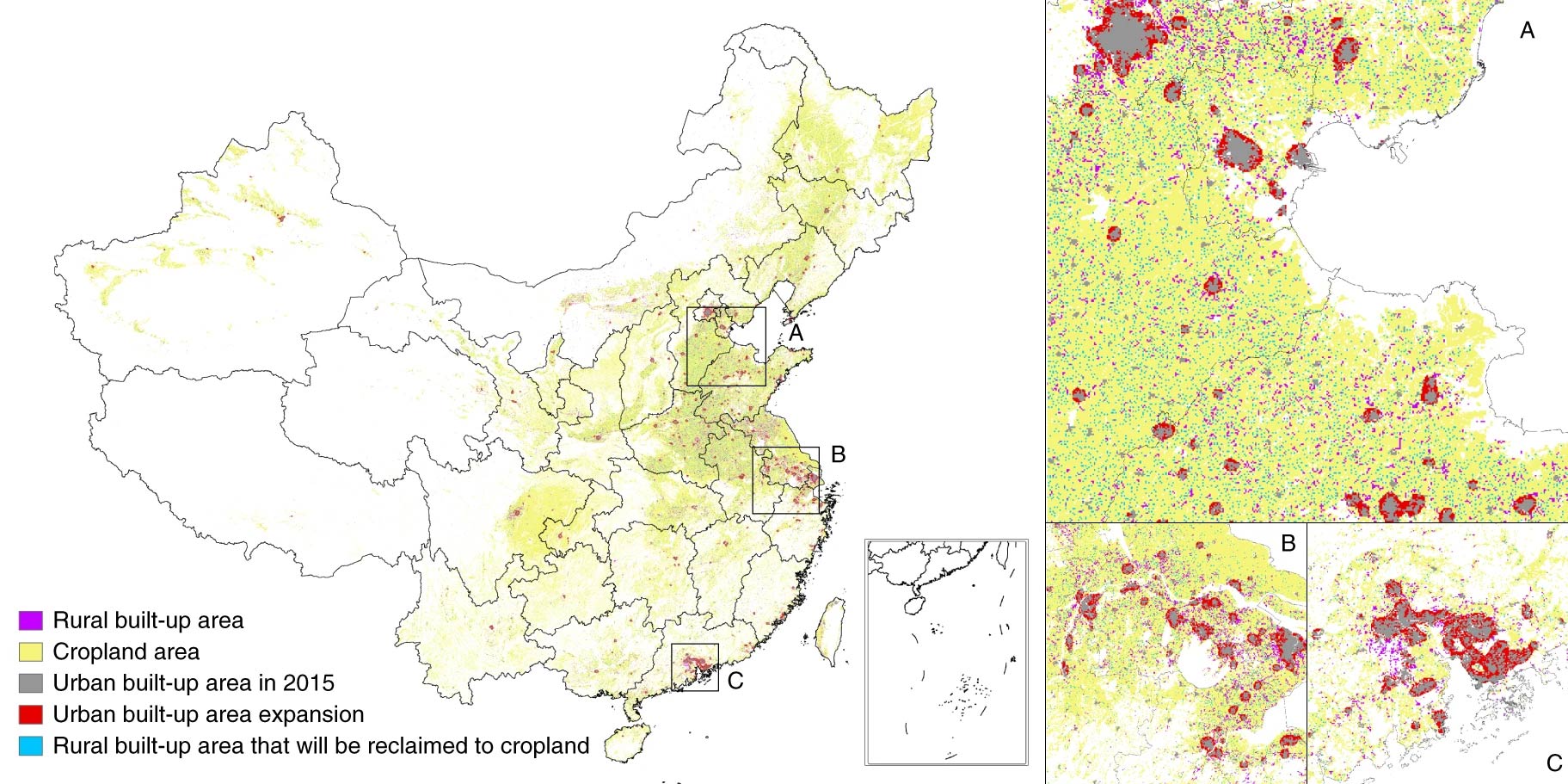 urbanisation release croplands