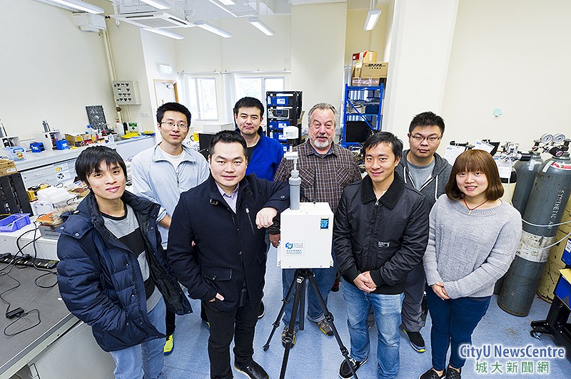 Dr Ning (2nd from left, front row) and his research team.