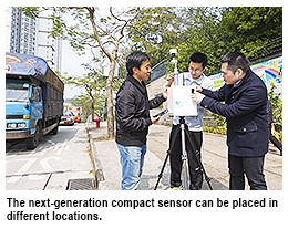 The next-generation compact sensor can be placed in different locations