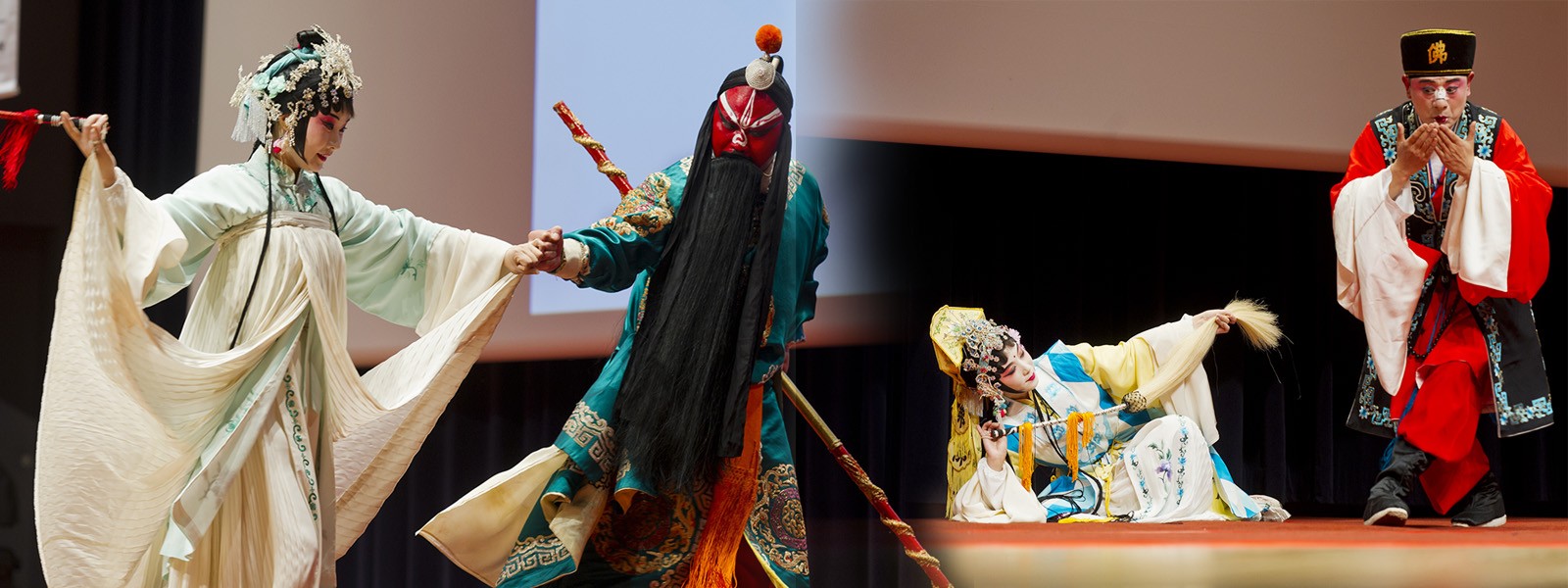 蘇州崑劇院的演員作示範表現。 