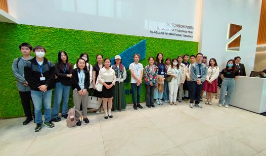 The Maritime Law students visited the Hutchinson Ports Container Terminal 