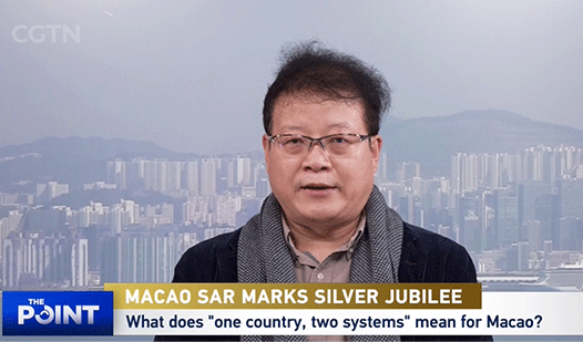 Prof. Wang Jiangyu on CGTN Live Stream