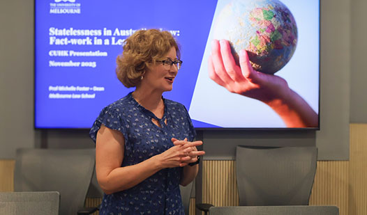 Seminar on Understanding Statelessness in Australian Law with Professor Michelle Foster